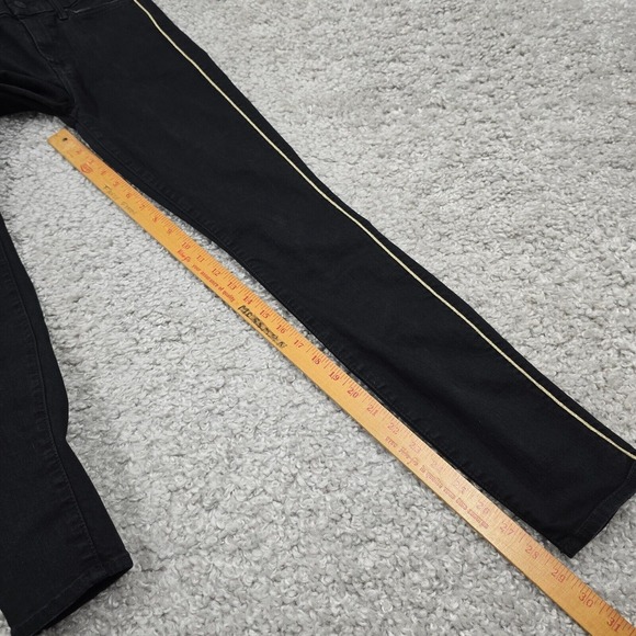 Mother High Waisted Looker Jeans Womens 25 Not Guilty One Liner Black Skinny - Picture 14 of 16